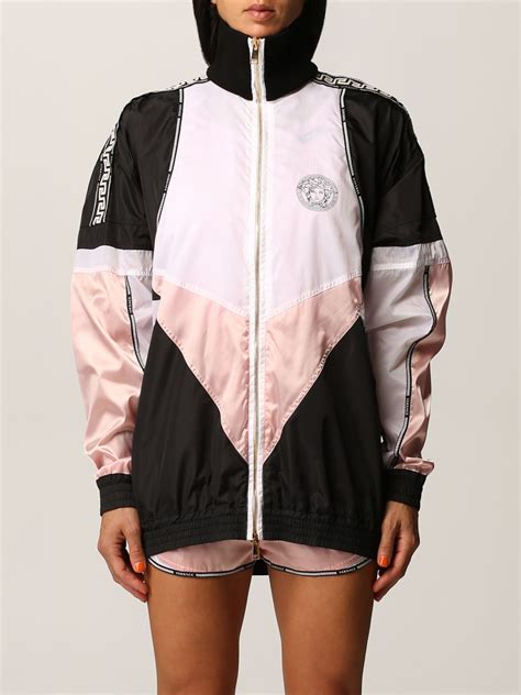 white versace sweater jacket|Versace women's miniatures.